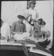 Milda, Karl and Tora on board a sailing boat in 1913.